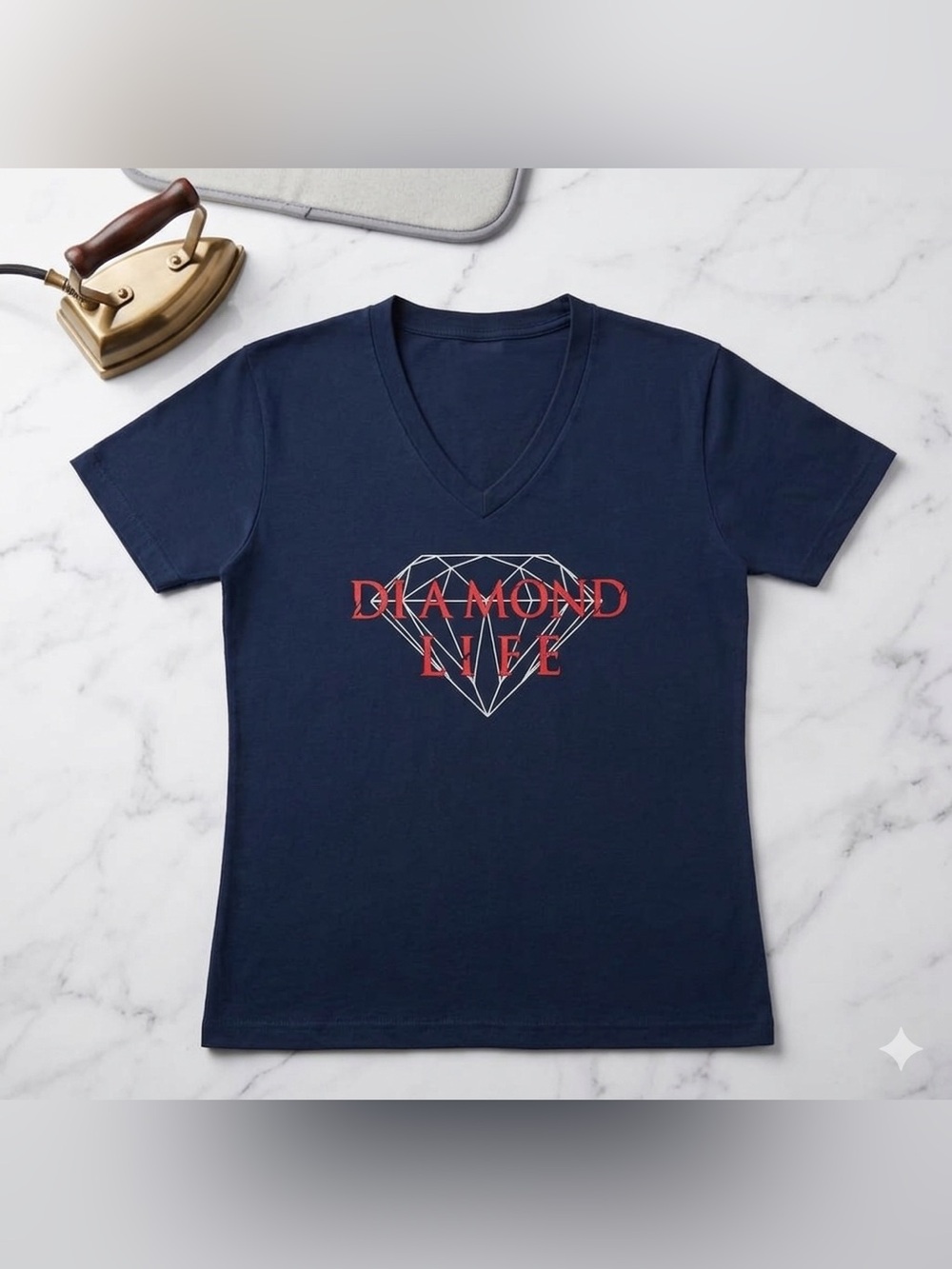 Diamond Supply Co. Black Tee with Red Graphic